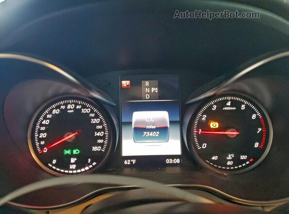 55SWF4JB3GU114407 2016 MERCEDES-BENZ C Blue Вид щитка приладів