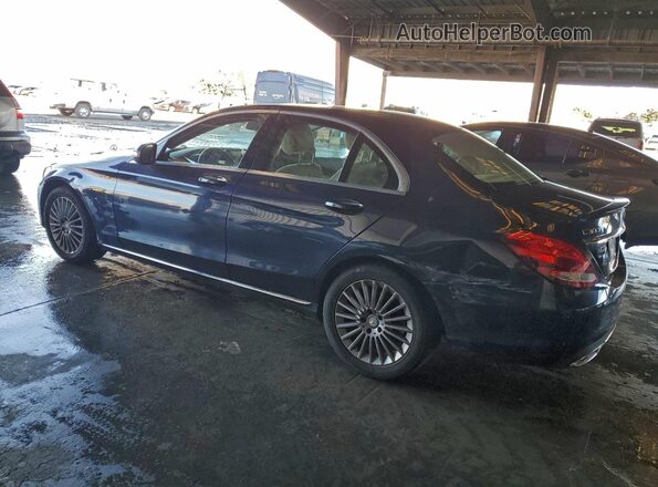 55SWF4JB3GU114407 2016 MERCEDES-BENZ C Blue Задня ліва чверть