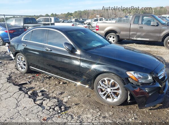 55SWF4JB7HU186678 2017 MERCEDES-BENZ C-CLASS Черный Передняя правая четверть