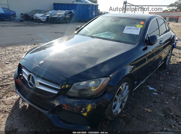 55SWF4JB7HU186678 2017 MERCEDES-BENZ C-CLASS Черный Вид спереди