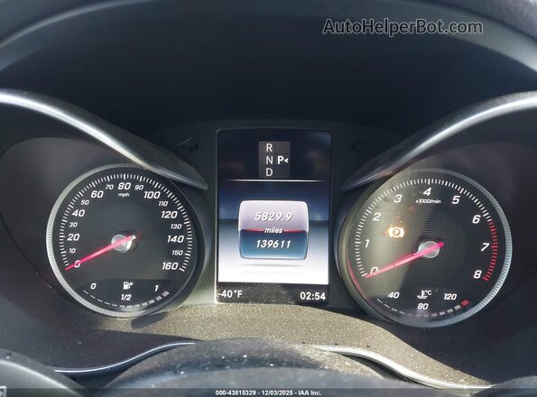 55SWF4JB7HU186678 2017 MERCEDES-BENZ C-CLASS Черный Вид задних сидений
