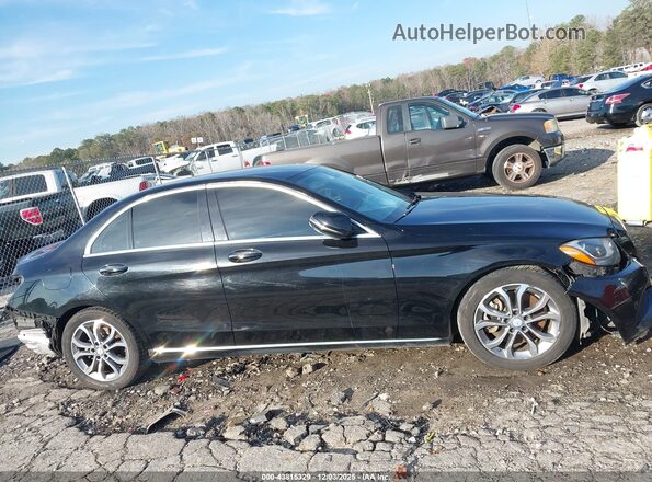 55SWF4JB7HU186678 2017 MERCEDES-BENZ C-CLASS Черный Вид задней части салона