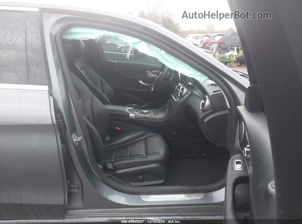 55SWF4JB9HU179392 2017 MERCEDES-BENZ C-CLASS Серый Вид салона спереди