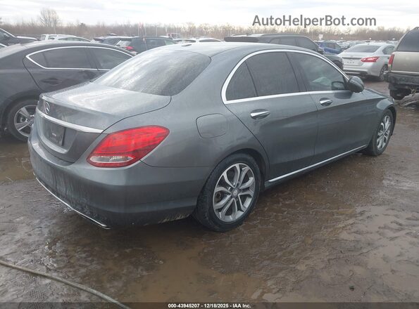 55SWF4JB9HU179392 2017 MERCEDES-BENZ C-CLASS Серый Задняя правая четверть