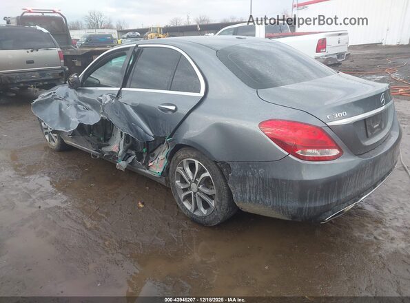 55SWF4JB9HU179392 2017 MERCEDES-BENZ C-CLASS Серый Задняя левая четверть