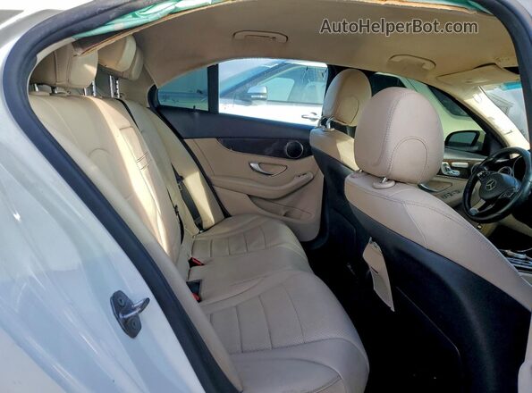 55SWF4JB9HU202122 2017 MERCEDES-BENZ C White Rear seats view