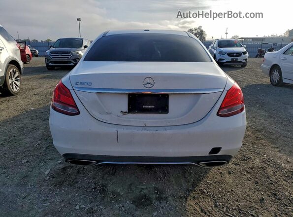 55SWF4JB9HU202122 2017 MERCEDES-BENZ C White Rear view