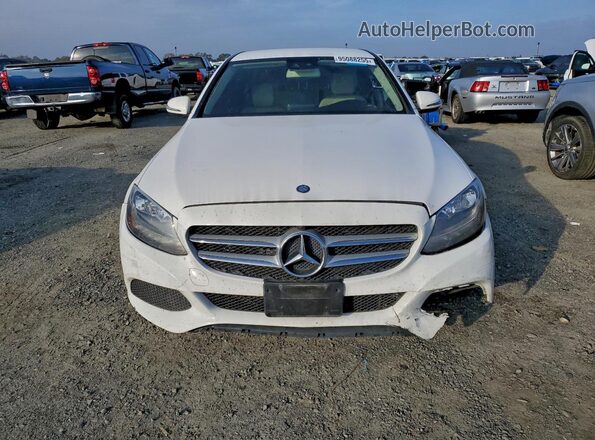 55SWF4JB9HU202122 2017 MERCEDES-BENZ C White Front view