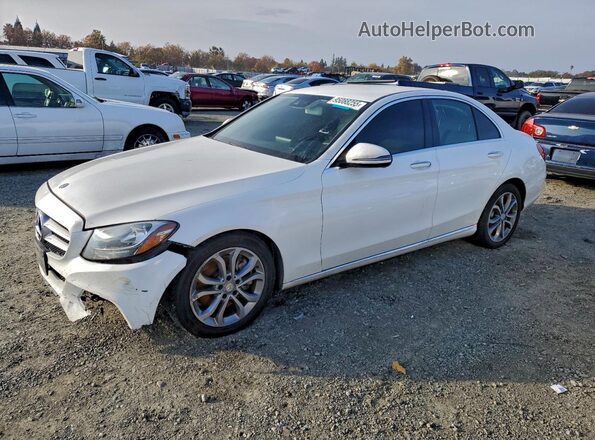 55SWF4JB9HU202122 2017 MERCEDES-BENZ C White Front left