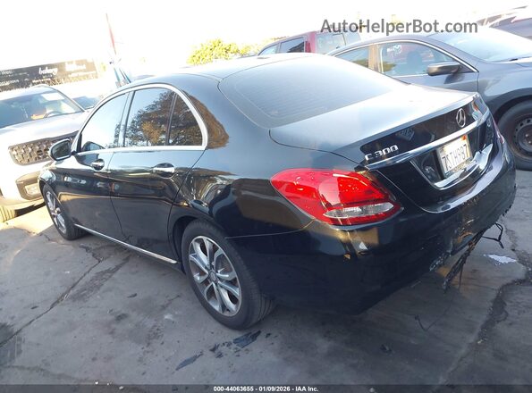 55SWF4JBXGU162342 2016 MERCEDES-BENZ C-CLASS Black Trasero izquierdo