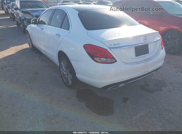 55SWF4KB1GU112637 2016 MERCEDES-BENZ C-CLASS White Rear left