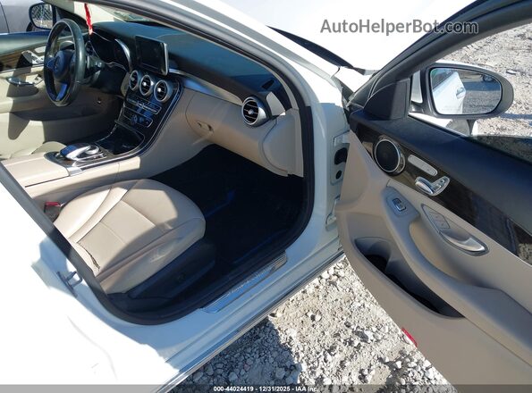 55SWF4KB4GU175151 2016 MERCEDES-BENZ C-CLASS White Սալոնի դիմացի տեսք