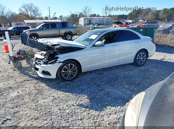 55SWF4KB4GU175151 2016 MERCEDES-BENZ C-CLASS White Առջևի ձախ երեք քառորդ տեսարան
