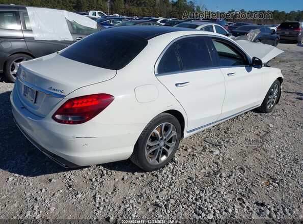55SWF4KB4GU175151 2016 MERCEDES-BENZ C-CLASS White Հետևի աջ