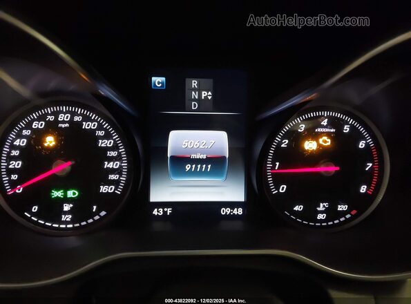 55SWF4KB6GU171070 2016 MERCEDES-BENZ C-CLASS Black Հետևի նստատեղերի տեսք