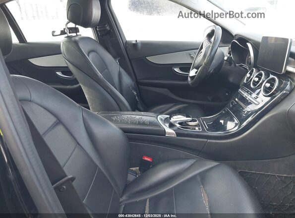 55SWF4KB8GU135185 2016 MERCEDES-BENZ C-CLASS Black Front interior view