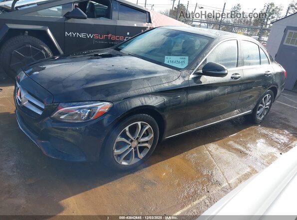 55SWF4KB8GU135185 2016 MERCEDES-BENZ C-CLASS Black Front left