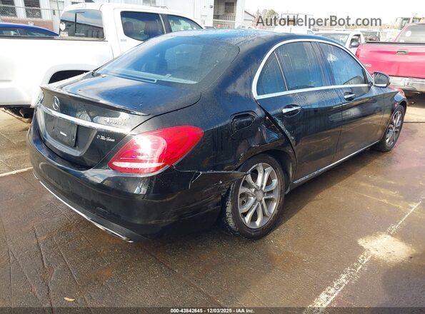 55SWF4KB8GU135185 2016 MERCEDES-BENZ C-CLASS Black Rear right