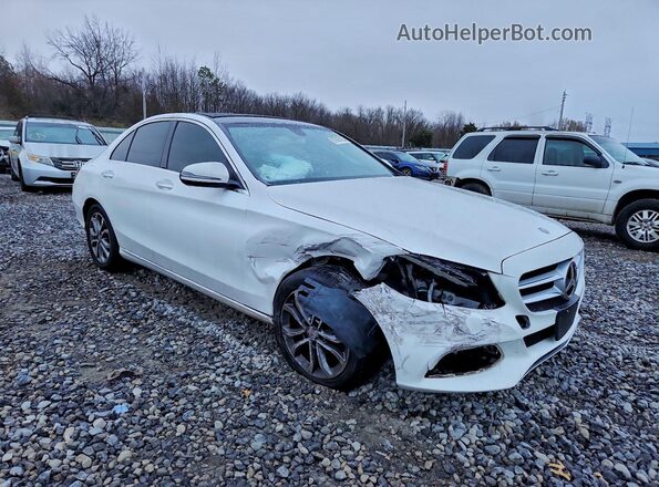 55SWF4KBXGU099497 2016 MERCEDES-BENZ C White Передня права чверть