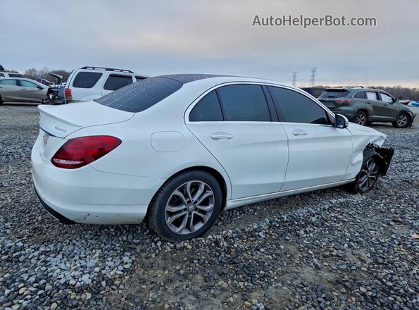 55SWF4KBXGU099497 2016 MERCEDES-BENZ C White Задня права чверть