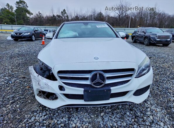 55SWF4KBXGU099497 2016 MERCEDES-BENZ C White Вид спереду