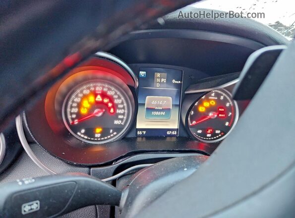 55SWF4KBXGU099497 2016 MERCEDES-BENZ C White Вид щитка приладів