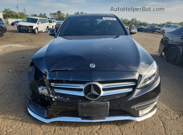 55SWF4KBXJU280879 2018 MERCEDES-BENZ C Black Widok z przodu
