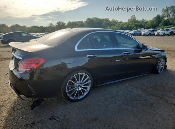 55SWF4KBXJU280879 2018 MERCEDES-BENZ C Black Tył prawy