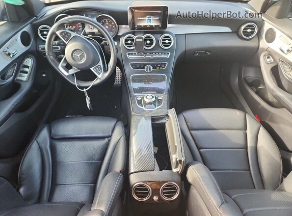 55SWF4KBXJU280879 2018 MERCEDES-BENZ C Black Widok deski rozdzielczej