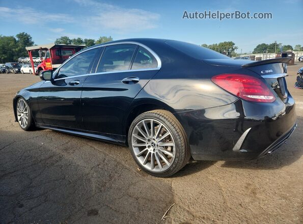 55SWF4KBXJU280879 2018 MERCEDES-BENZ C Black Tył lewy