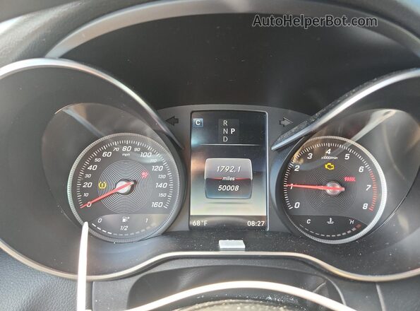 55SWF4KBXJU280879 2018 MERCEDES-BENZ C Black Widok zestawu wskaźników