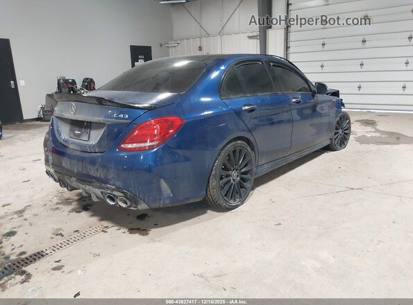 55SWF6EB1HU209040 2017 MERCEDES-BENZ AMG C 43 Blue Tył prawy