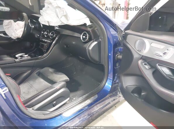 55SWF6EB1HU209040 2017 MERCEDES-BENZ AMG C 43 Blue Widok wnętrza z przodu