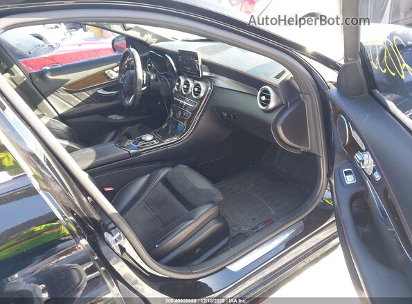 55SWF6EB1JU254145 2018 MERCEDES-BENZ AMG C 43 Black Widok wnętrza z przodu