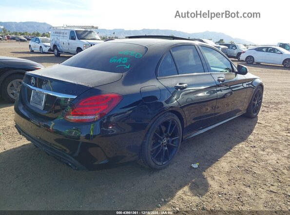 55SWF6EB3HU190815 2017 MERCEDES-BENZ AMG C 43 Black Tył prawy