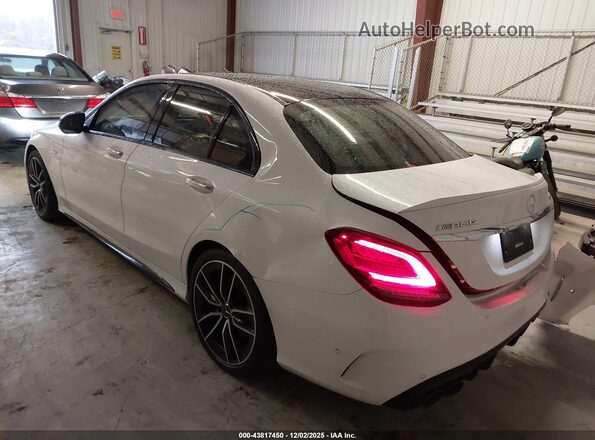 55SWF6EB6LU328758 2020 MERCEDES-BENZ AMG C 43 White Trasero izquierdo