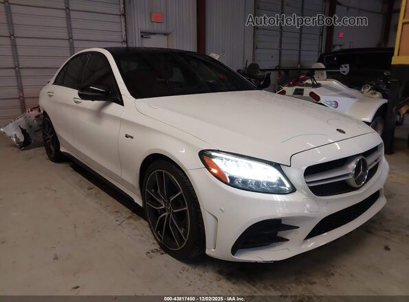 55SWF6EB6LU328758 2020 MERCEDES-BENZ AMG C 43 White Delantero derecho