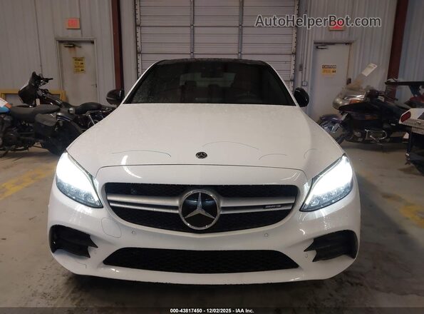 55SWF6EB6LU328758 2020 MERCEDES-BENZ AMG C 43 White Vista del cuadro de instrumentos