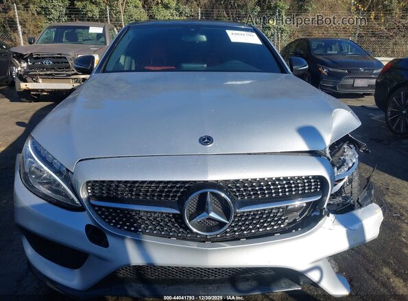 55SWF6EB7JU256613 2018 MERCEDES-BENZ AMG C 43 Silver Instrument cluster view