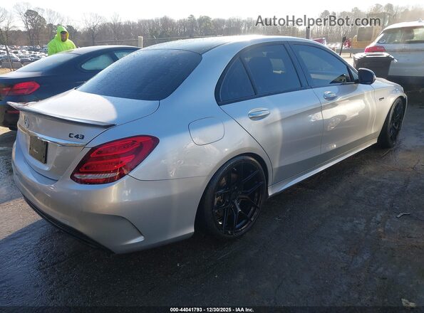 55SWF6EB7JU256613 2018 MERCEDES-BENZ AMG C 43 Silver Rear right
