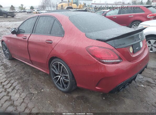 55SWF6EBXKU292331 2019 MERCEDES-BENZ AMG C 43 Burgundy უკანა მარცხენა