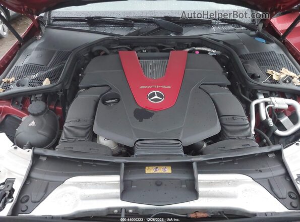 55SWF6EBXKU292331 2019 MERCEDES-BENZ AMG C 43 Burgundy უკანა ხედი