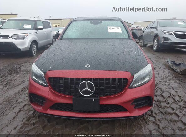 55SWF6EBXKU292331 2019 MERCEDES-BENZ AMG C 43 Burgundy ხელსაწყოთა პანელის ხედი