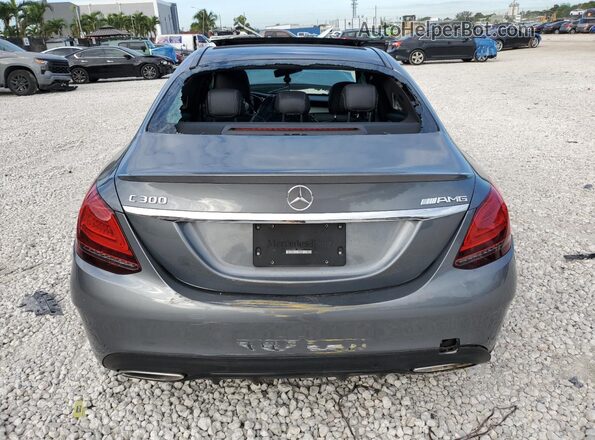 55SWF8DB2LU325272 2020 MERCEDES-BENZ C Серый Вид сзади