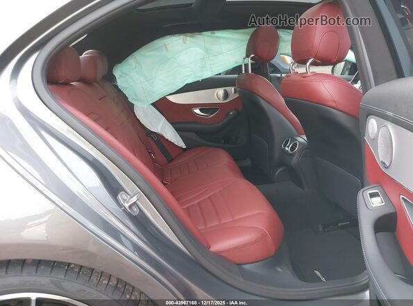 55SWF8DB6KU322647 2019 MERCEDES-BENZ C-CLASS Gray Widok naklejki z numerem VIN