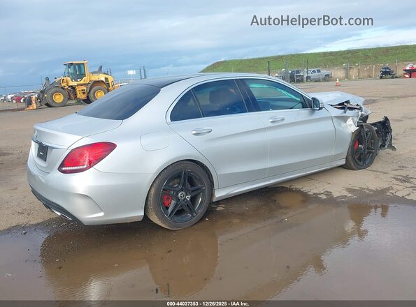 55SWF8DB7KU282904 2019 MERCEDES-BENZ C-CLASS Silver Հետևի աջ