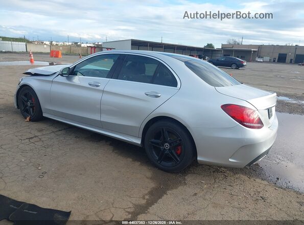 55SWF8DB7KU282904 2019 MERCEDES-BENZ C-CLASS Silver Հետևի ձախ