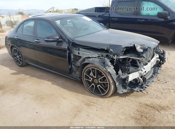 55SWF8DB9KU288106 2019 MERCEDES-BENZ C-CLASS Black Przód prawy