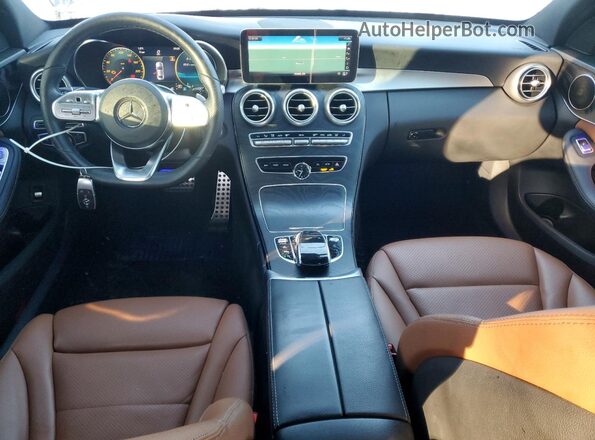 55SWF8EB1KU300876 2019 MERCEDES-BENZ C Blue Vista del salpicadero