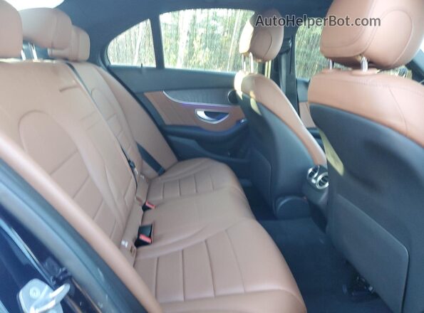 55SWF8EB1KU300876 2019 MERCEDES-BENZ C Blue Vista de los asientos traseros